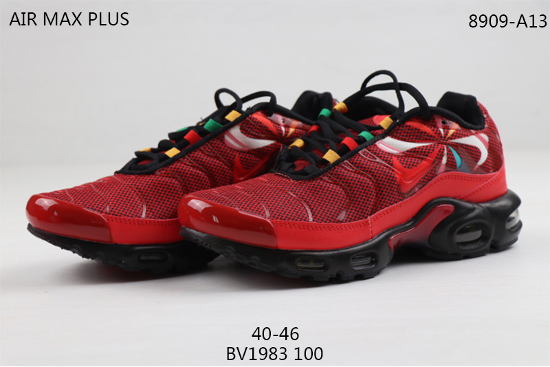 2020 Nike Air Max TN Plus Red Black Colorful Shoes